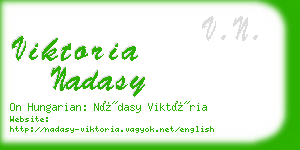 viktoria nadasy business card